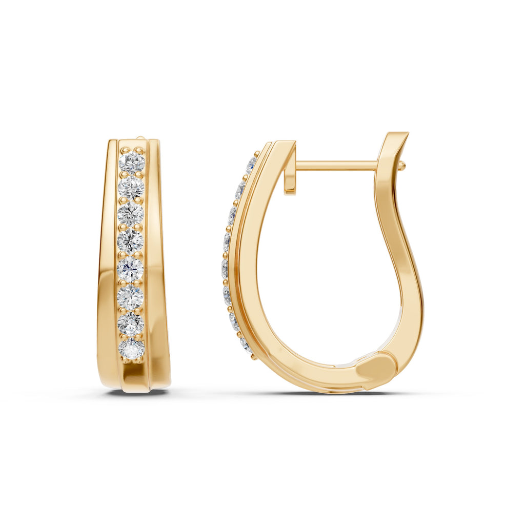 Inside Out Diamond Hoops