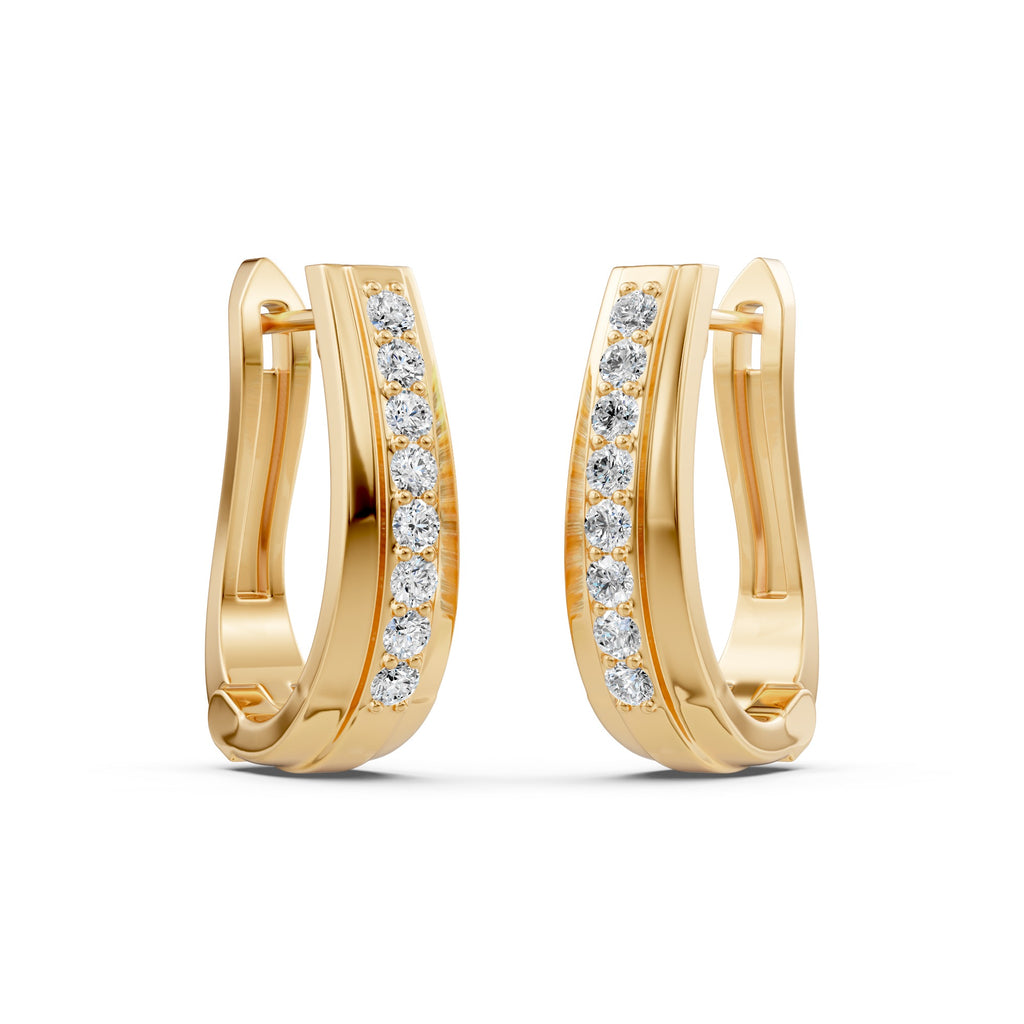 Inside Out Diamond Hoops