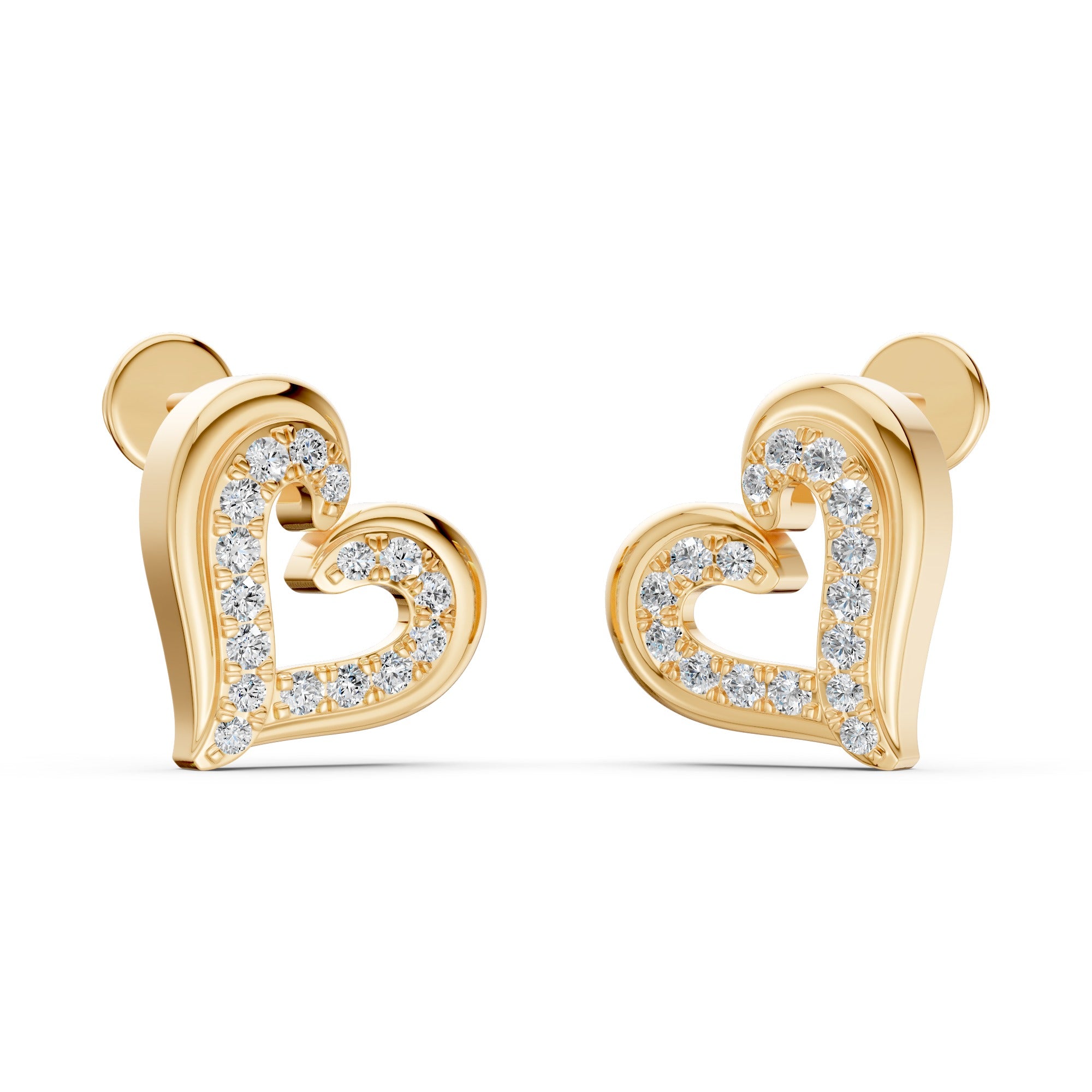 Forever Hearts Diamond Earrings
