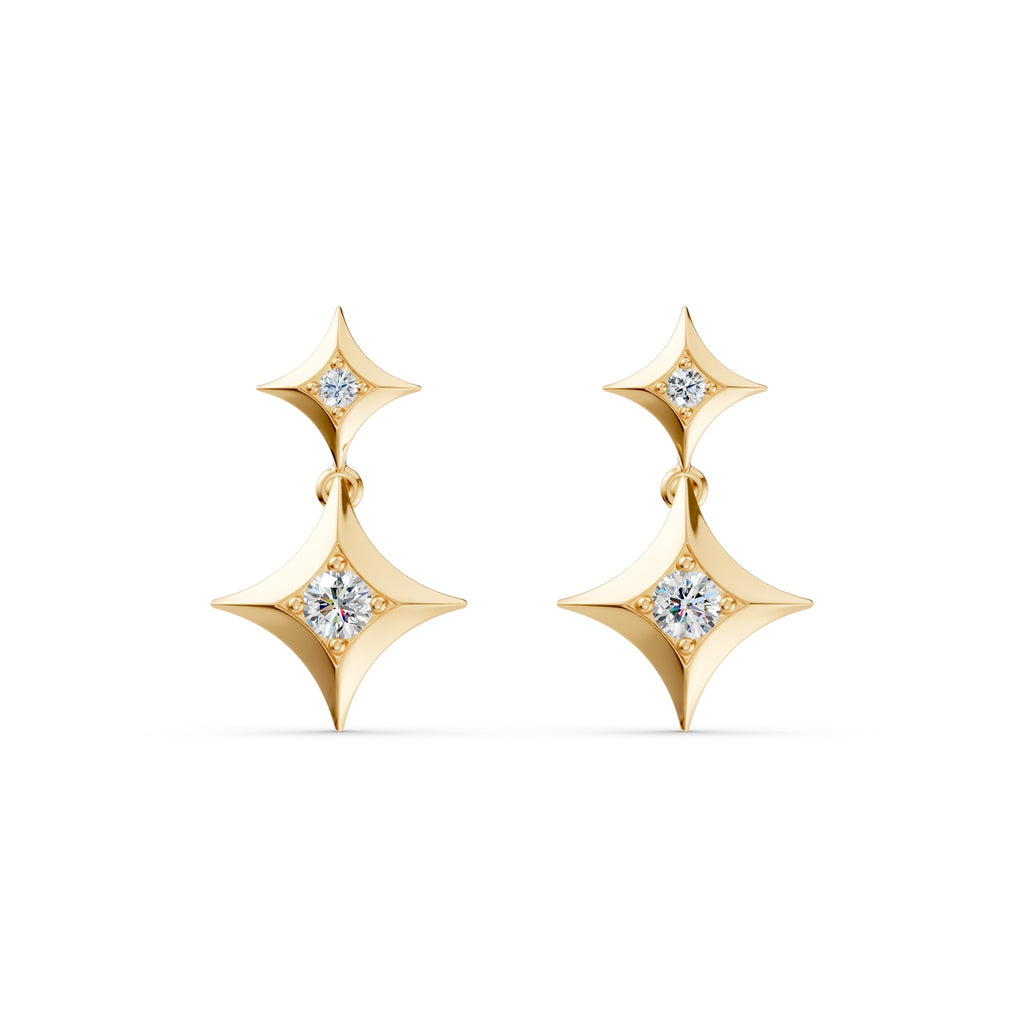 Sparkle Duo Diamond Earrings