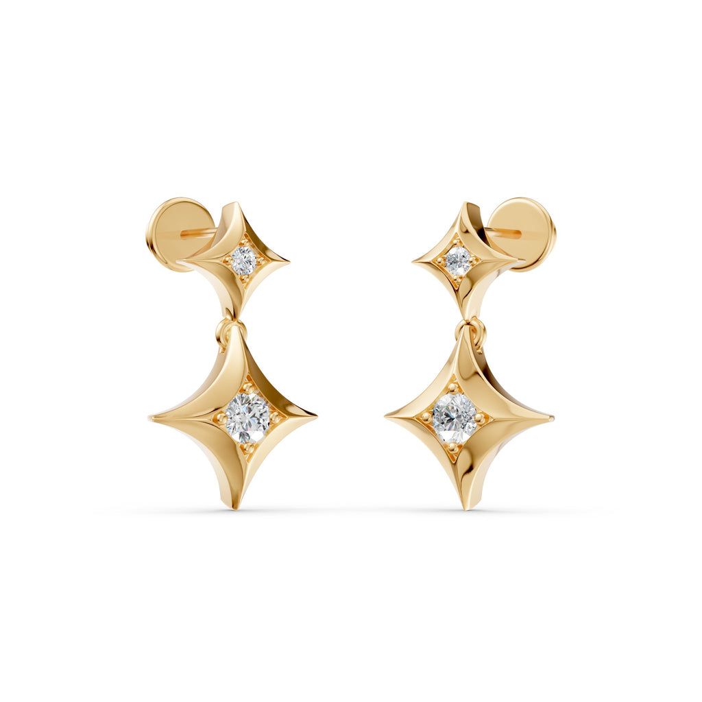 Sparkle Duo Diamond Earrings