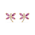 Whispering Dragonfly Diamond Earrings