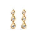 Trinity Pear Diamond Earrings
