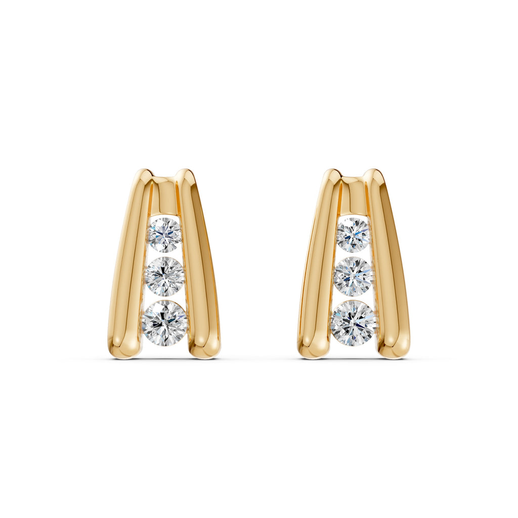 Wishbone Diamond Earrings