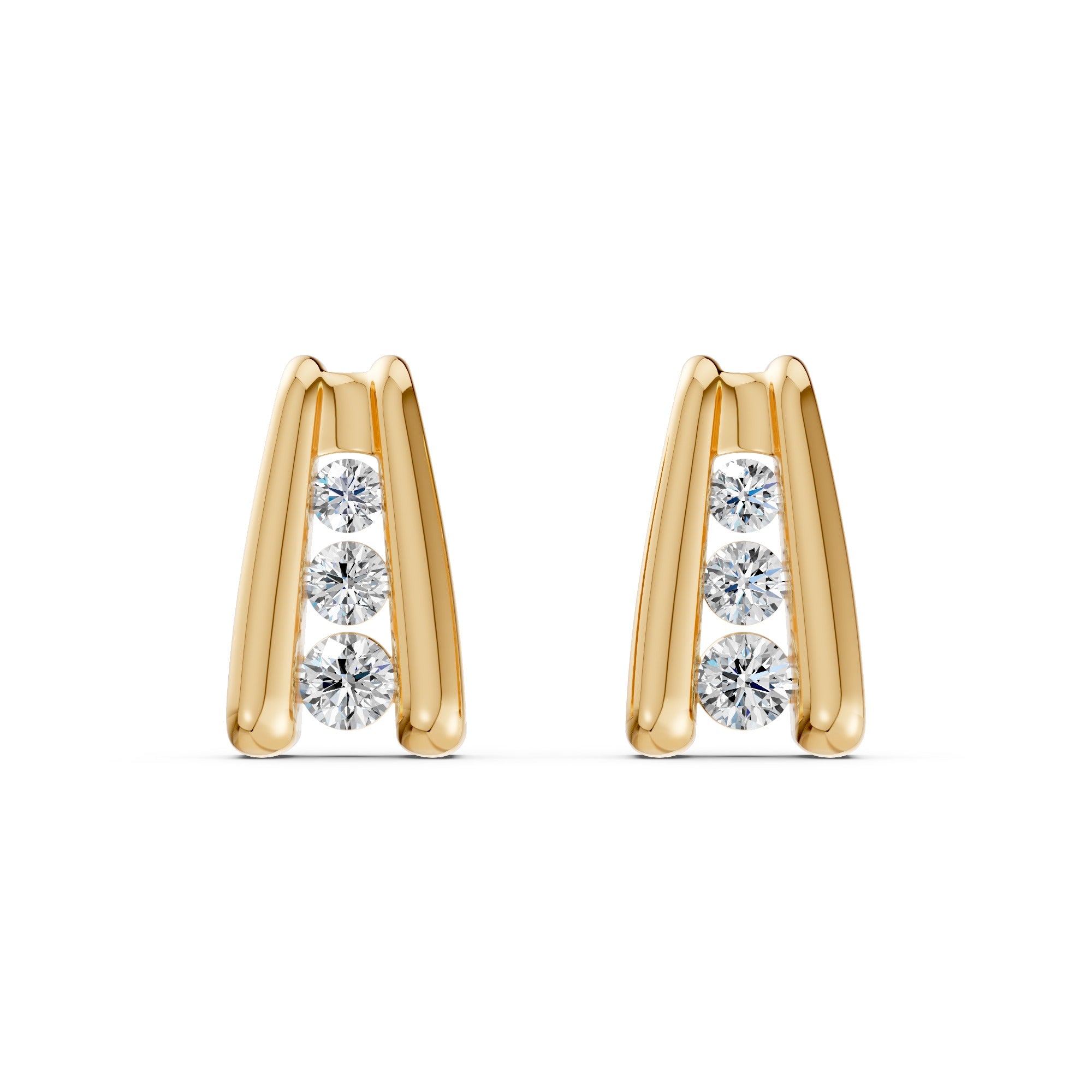 Wishbone Diamond Earrings