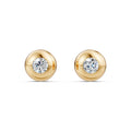 Golden Bead Diamond Earrings