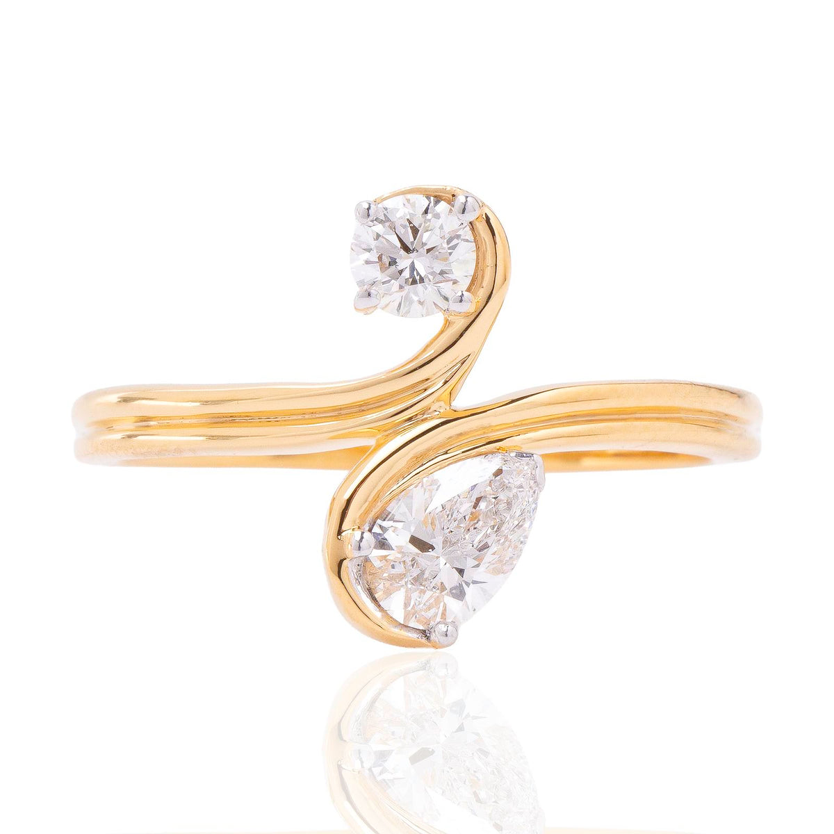 Swan Diamond Ring