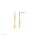 Linear Drop Diamond Earrings