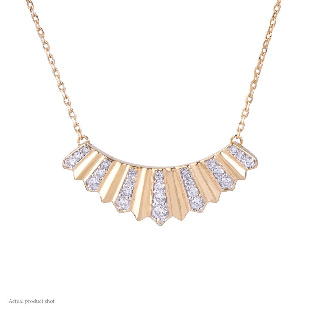 Solara Sunburst Diamond Necklace