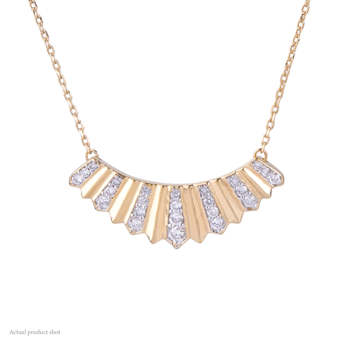 Solara Sunburst Diamond Necklace