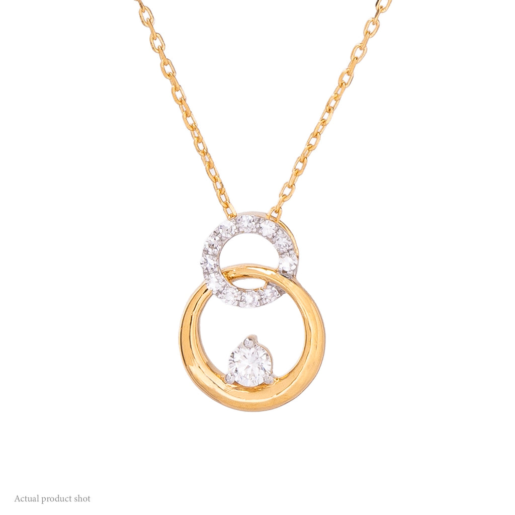 Interlinked Eternity Diamond Necklace
