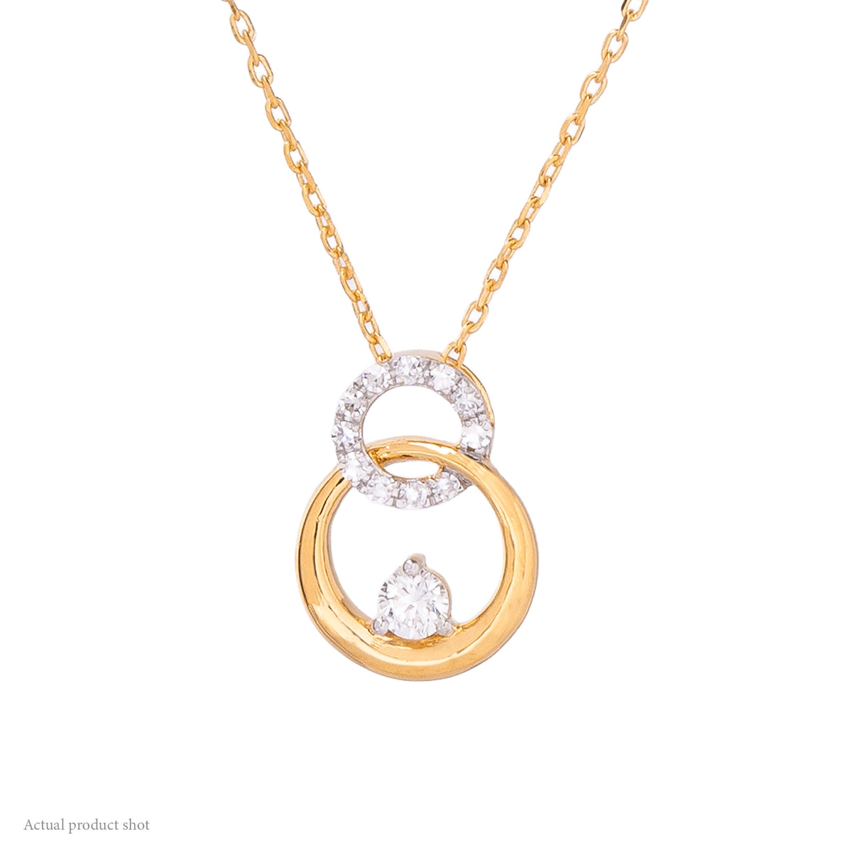 Interlinked Eternity Diamond Necklace