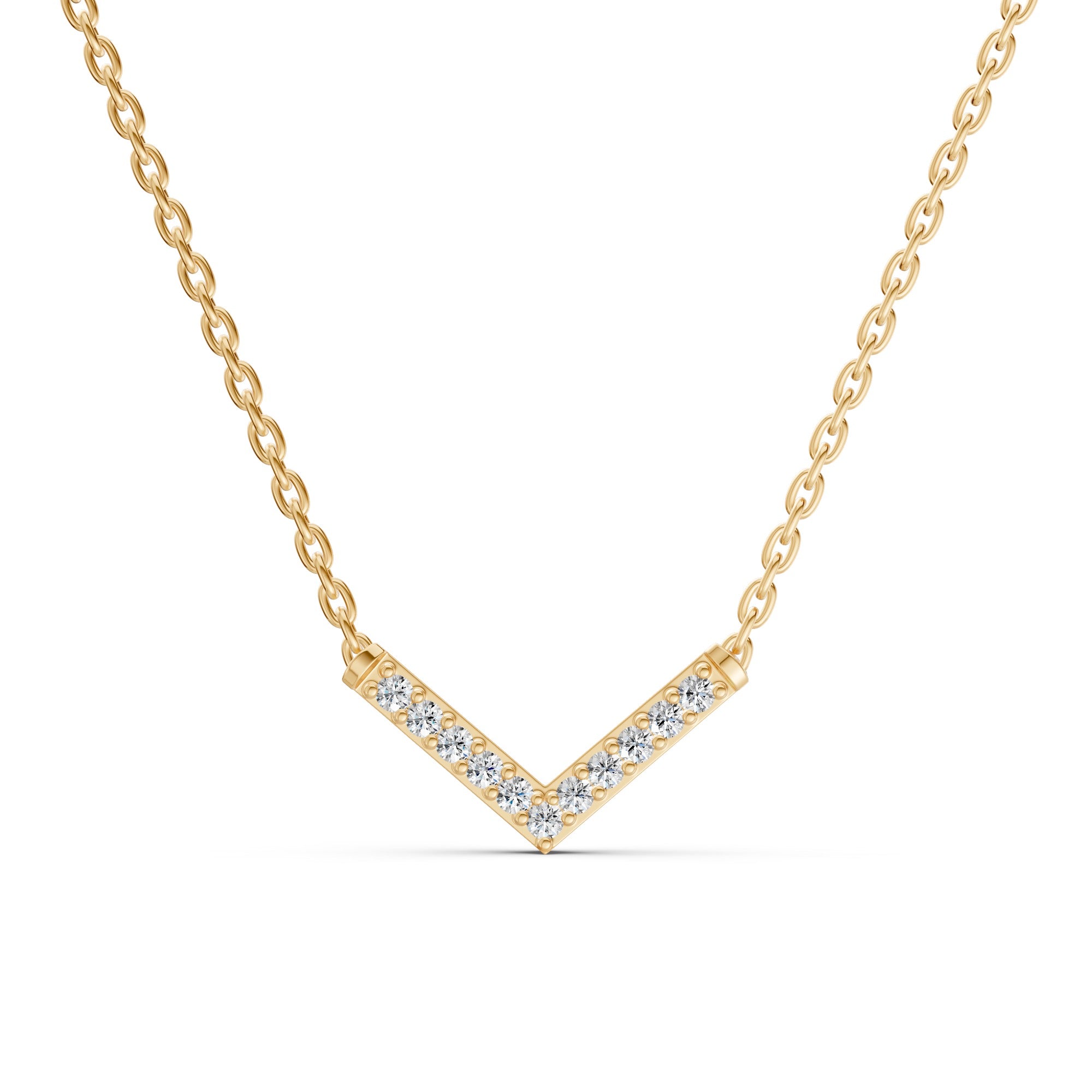 Lumia Chevron Diamond Necklace