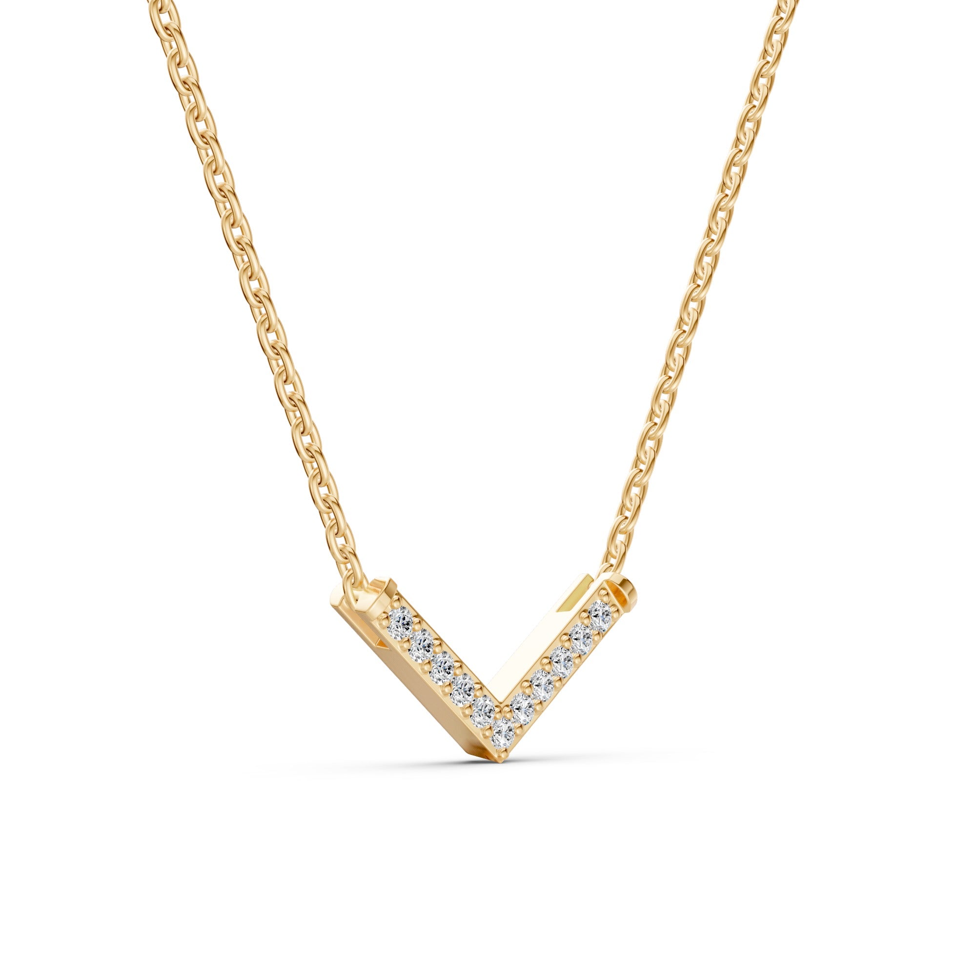 Lumia Chevron Diamond Necklace