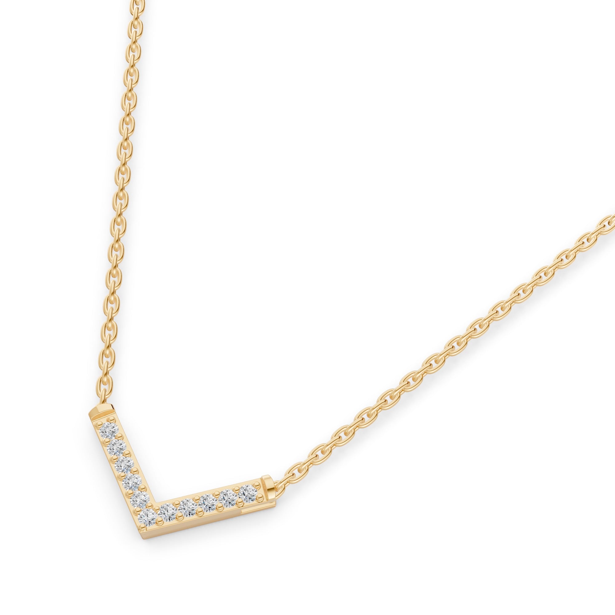 Lumia Chevron Diamond Necklace