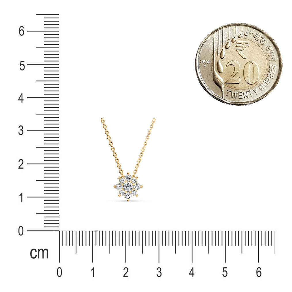 Rosette Diamond Necklace