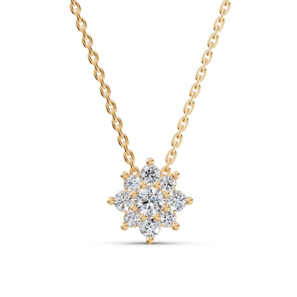 Rosette Diamond Necklace