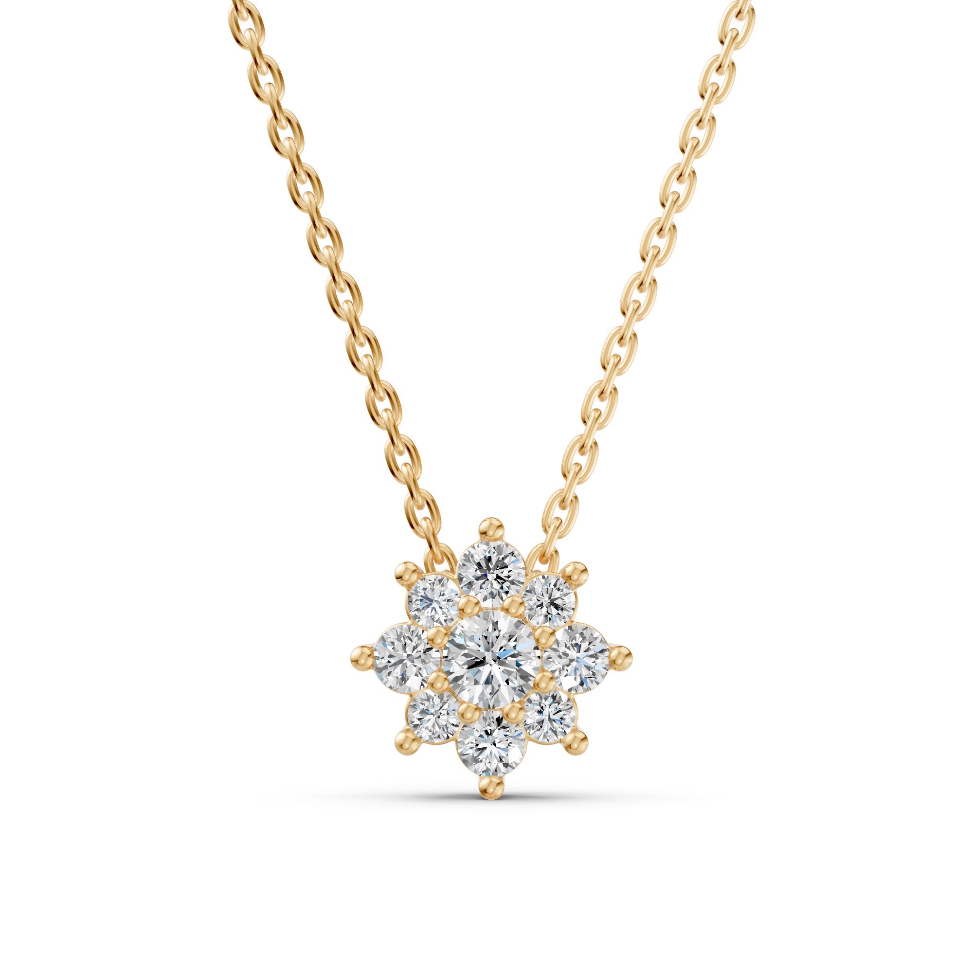 Rosette Diamond Necklace