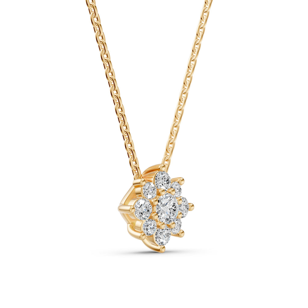 Rosette Diamond Necklace