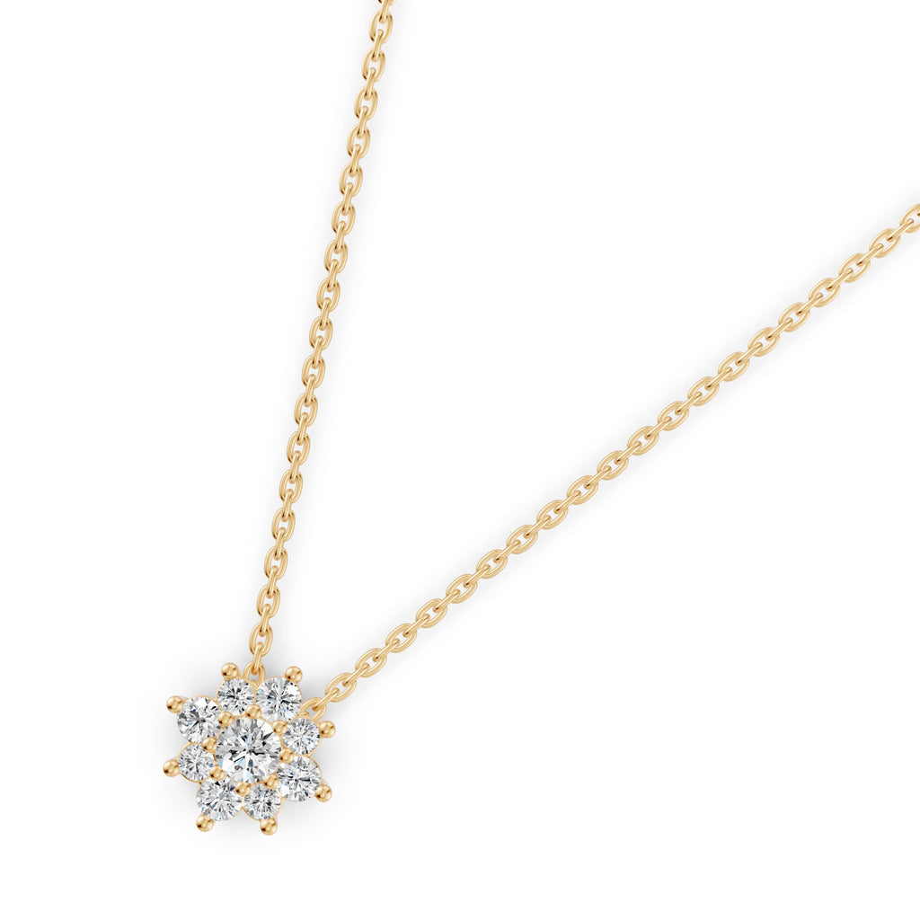 Rosette Diamond Necklace
