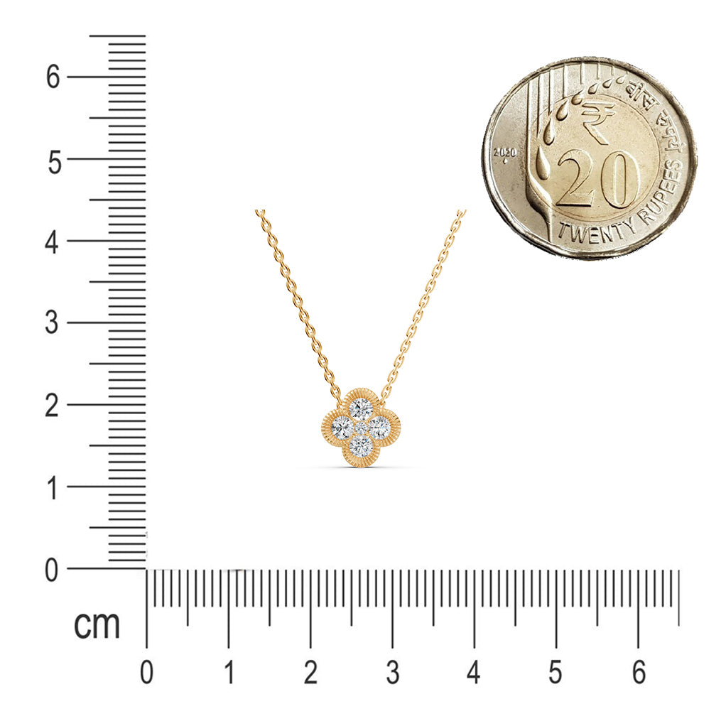 Lucky Clover Diamond Necklace