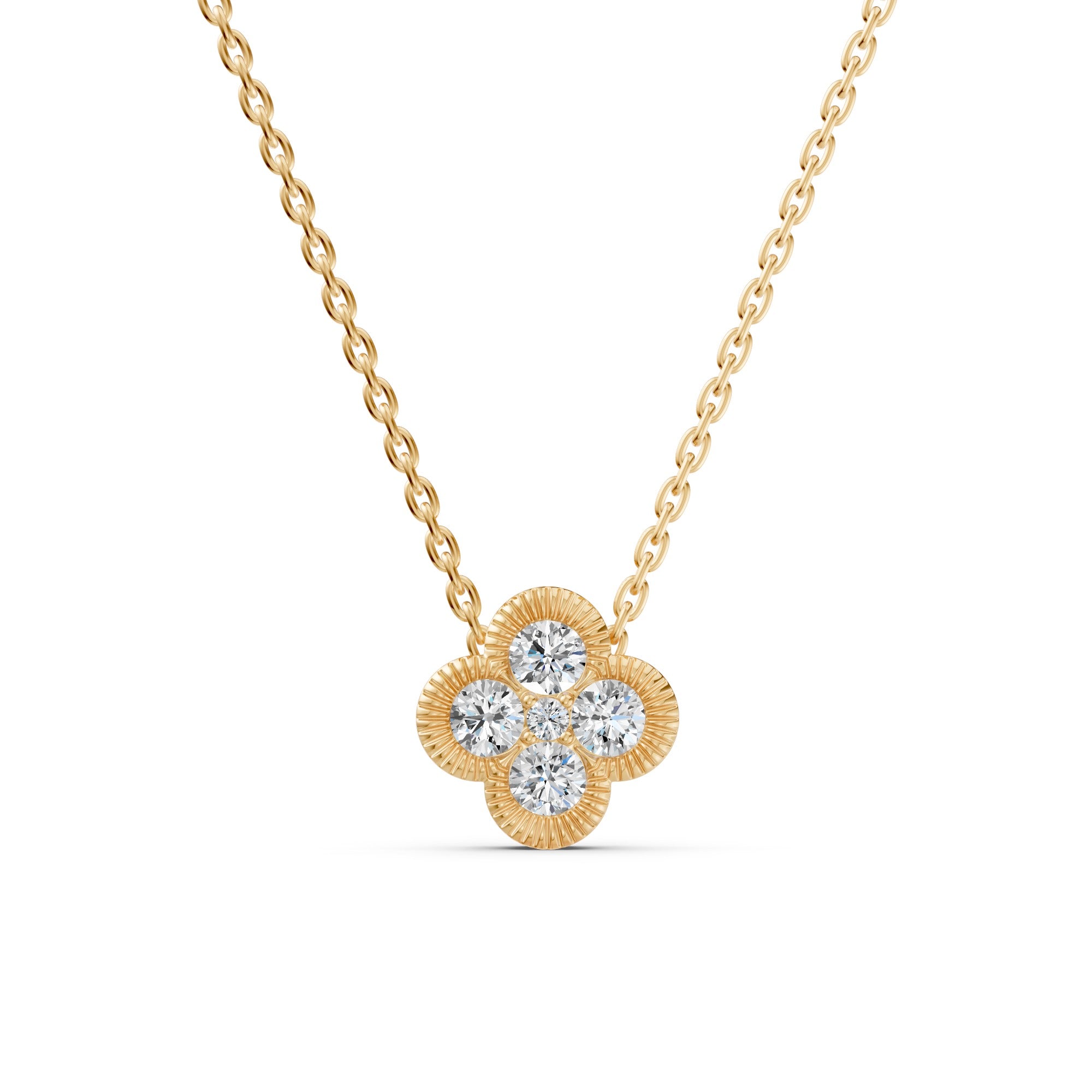 Lucky Clover Diamond Necklace
