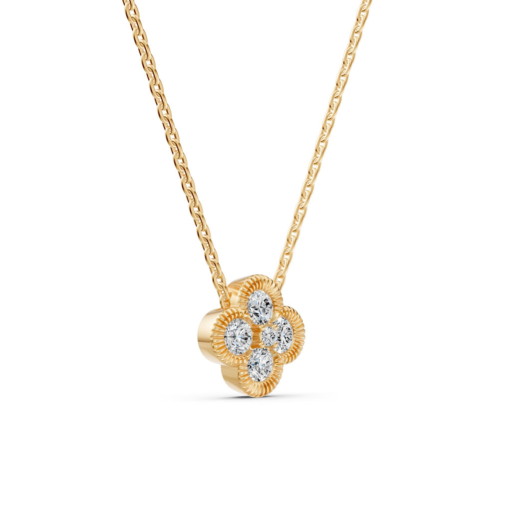 Lucky Clover Diamond Necklace