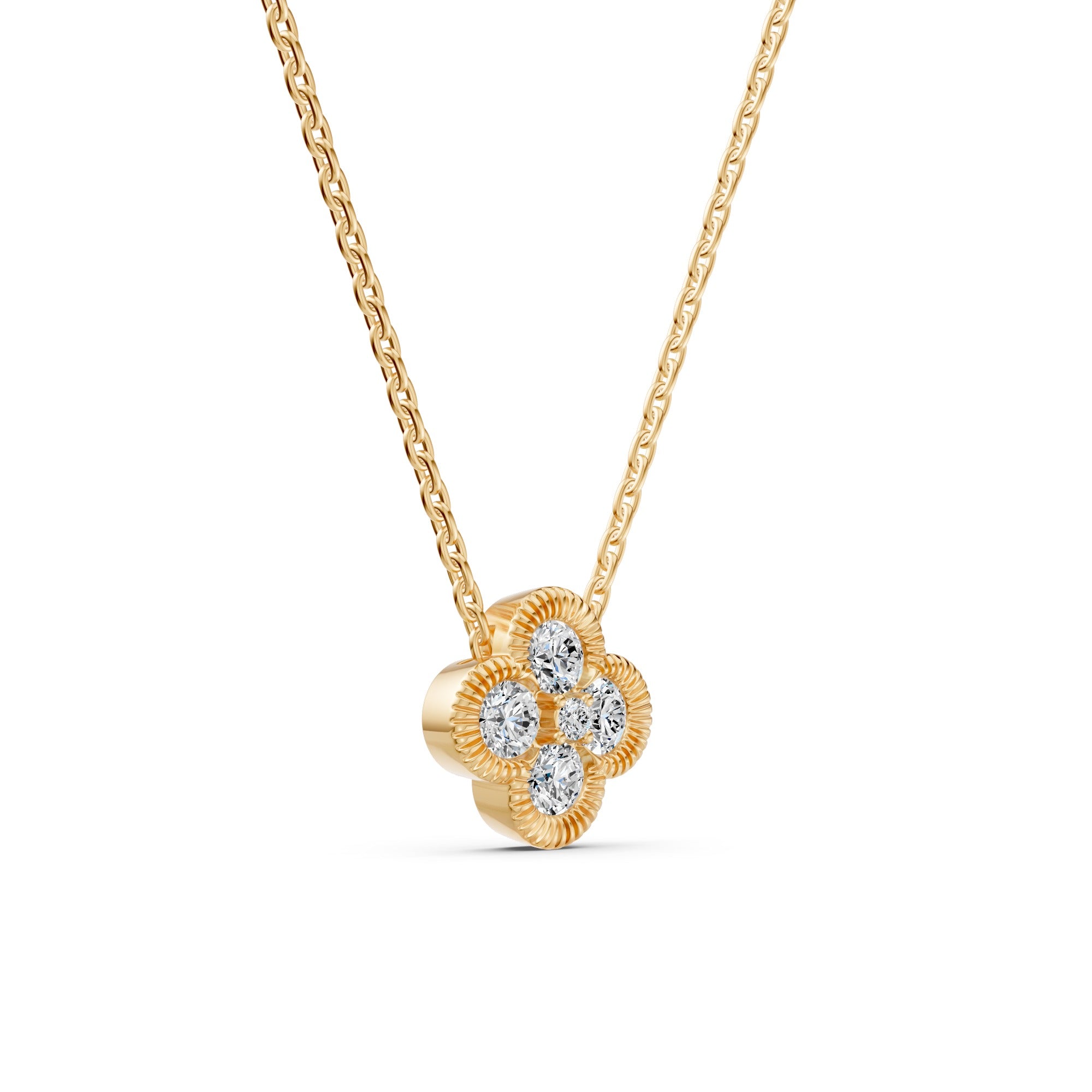 Lucky Clover Diamond Necklace