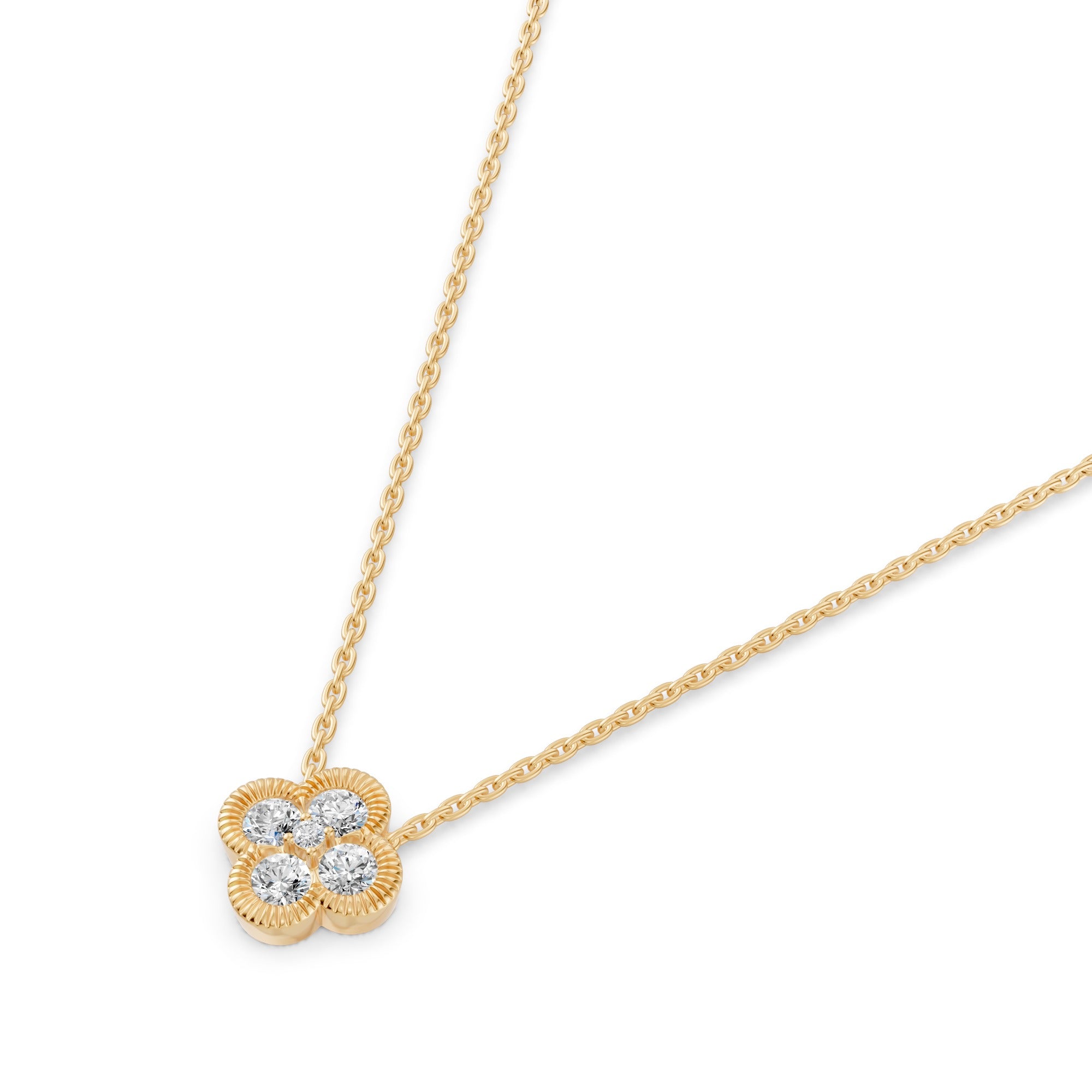 Lucky Clover Diamond Necklace