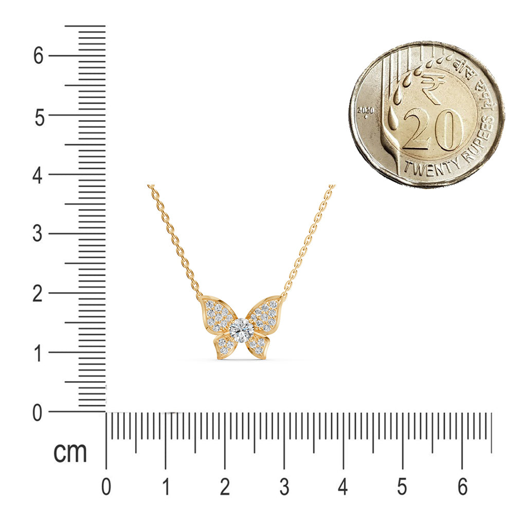Butterfly Diamond Necklace