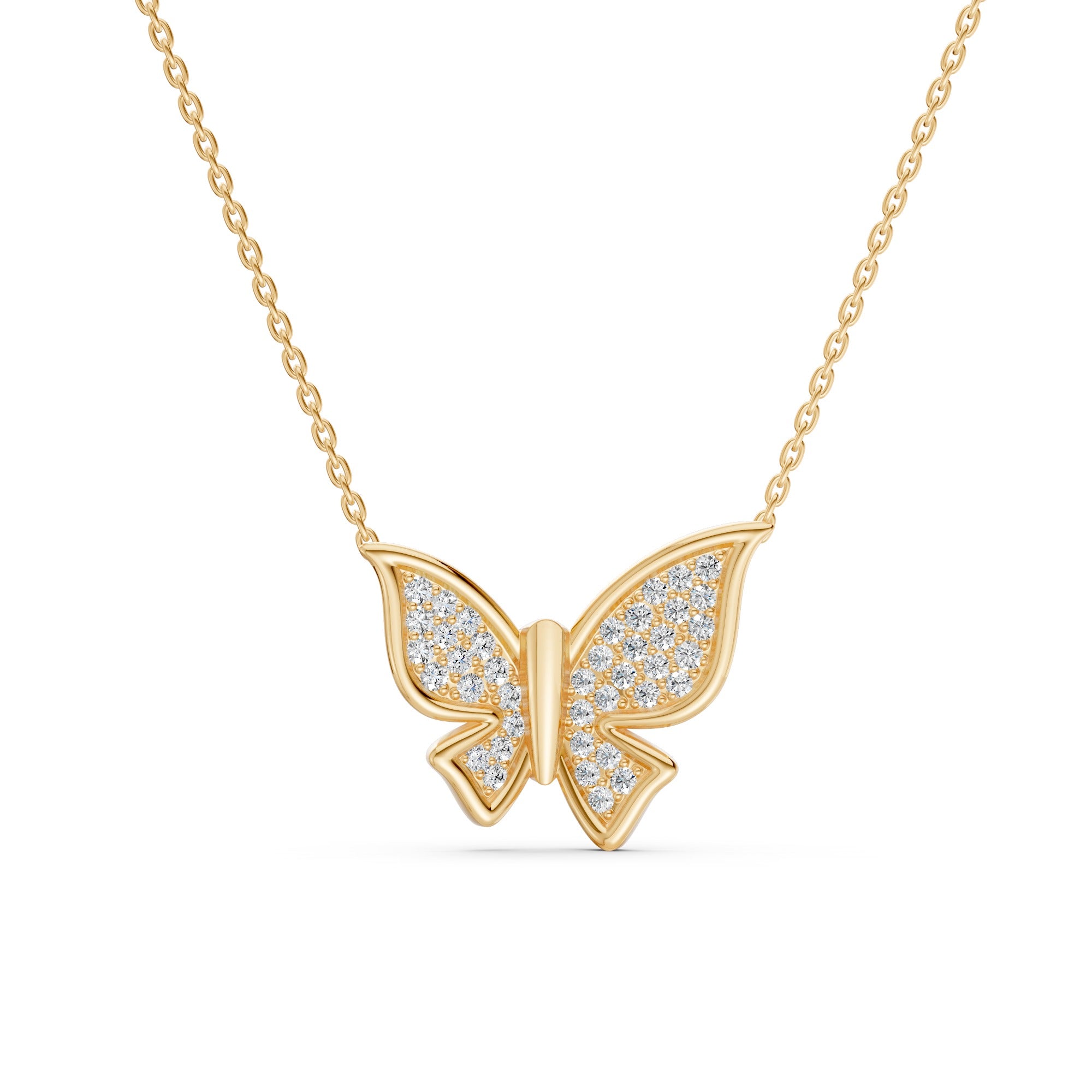 Butterfly Diamond Necklace