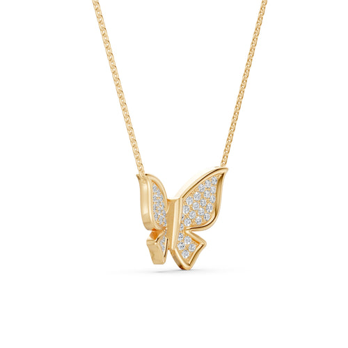 Butterfly Diamond Necklace