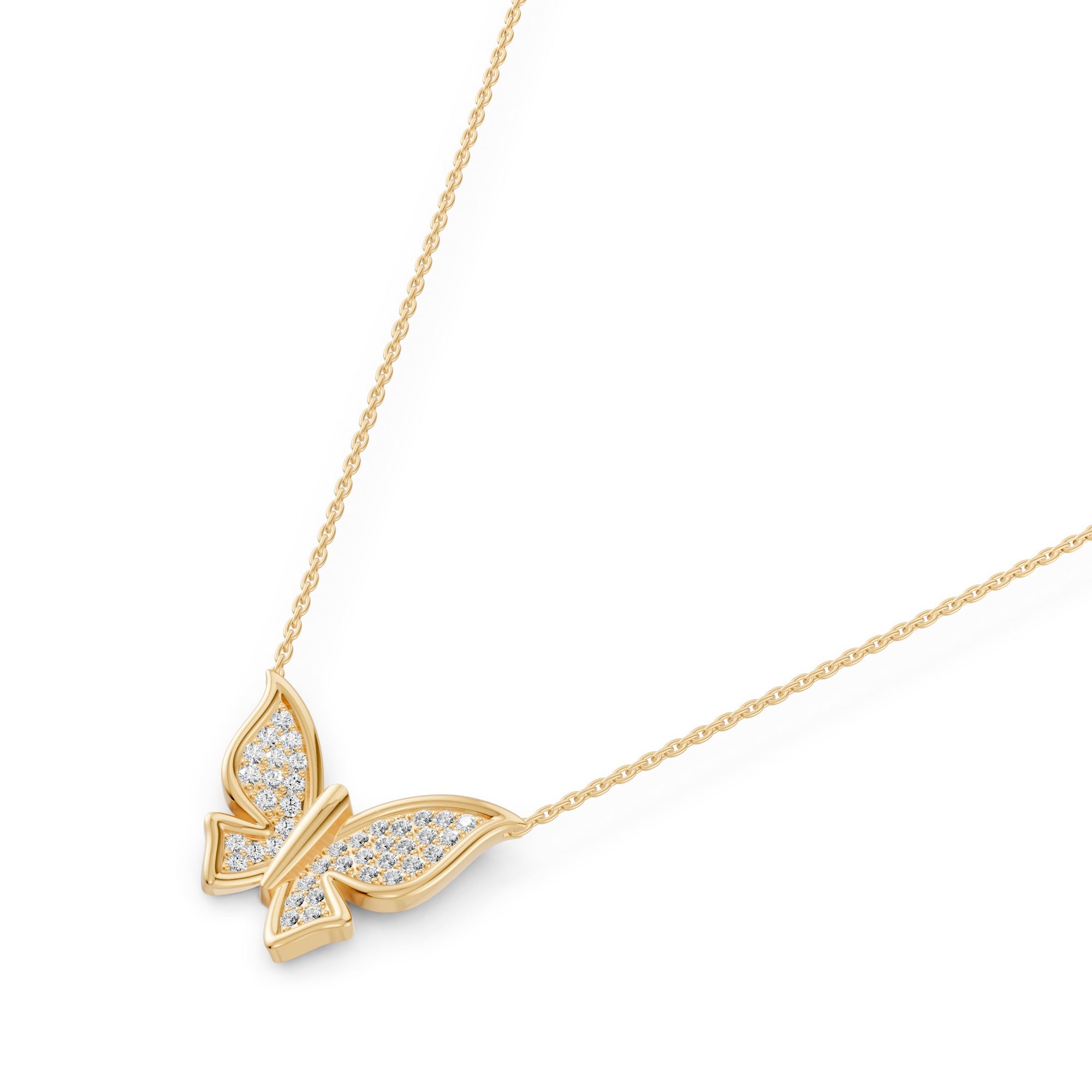Butterfly Diamond Necklace