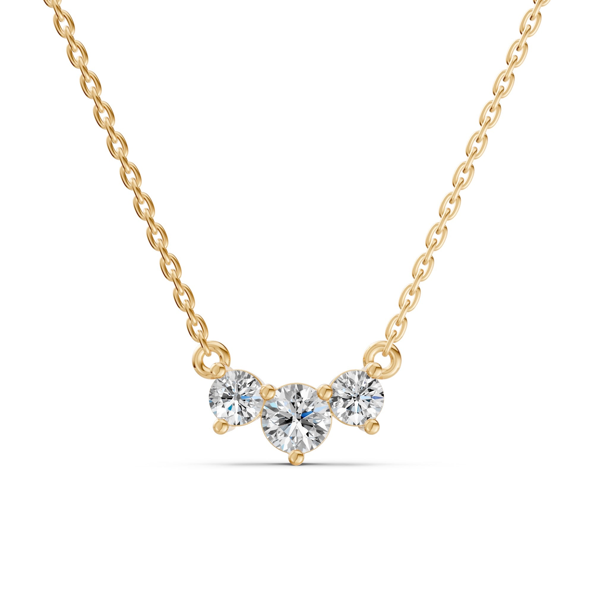 Miracle Triad Diamond Necklace