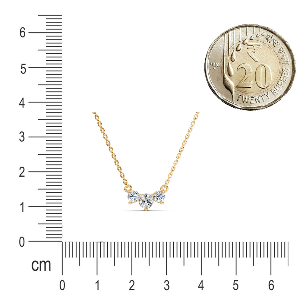 Miracle Triad Diamond Necklace