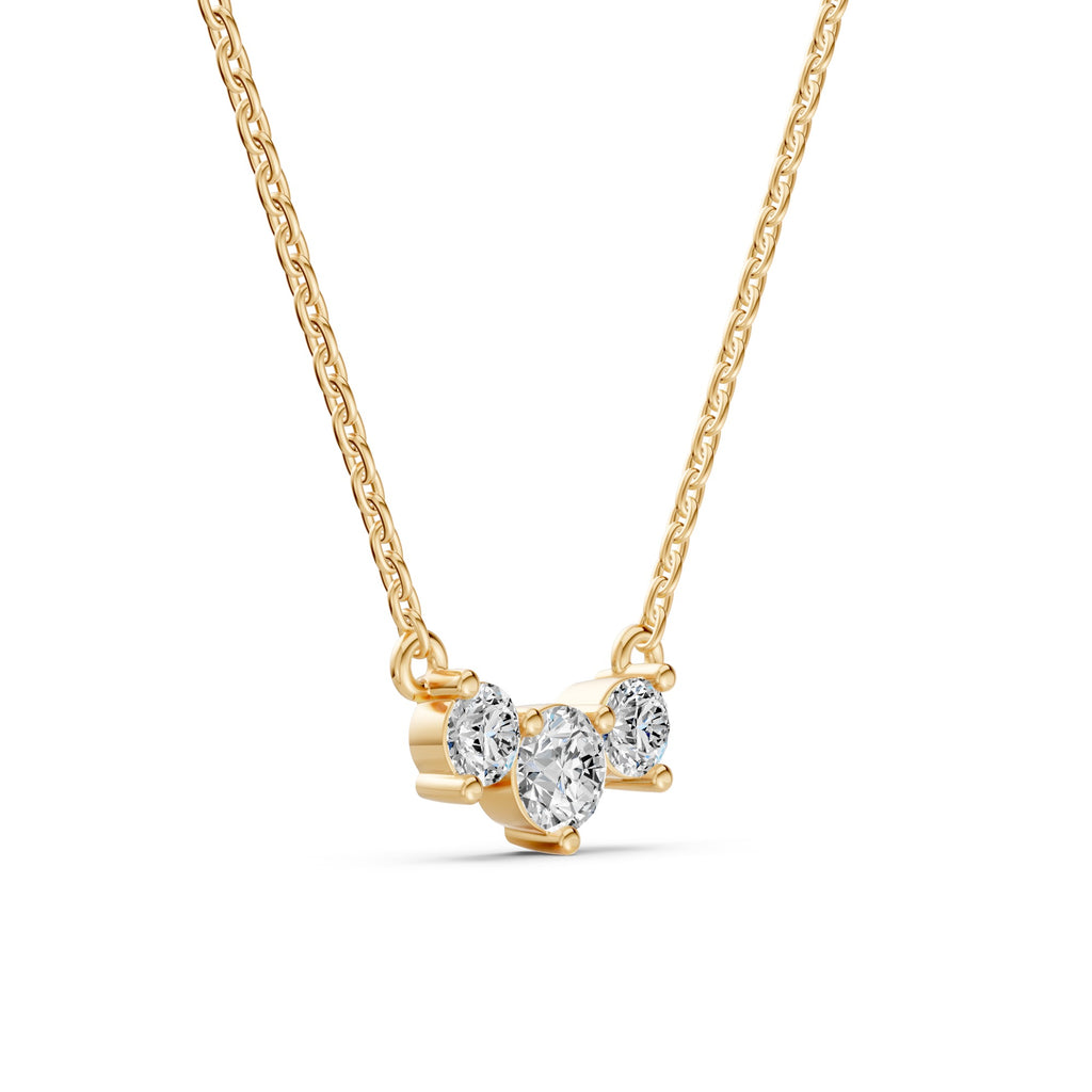 Miracle Triad Diamond Necklace