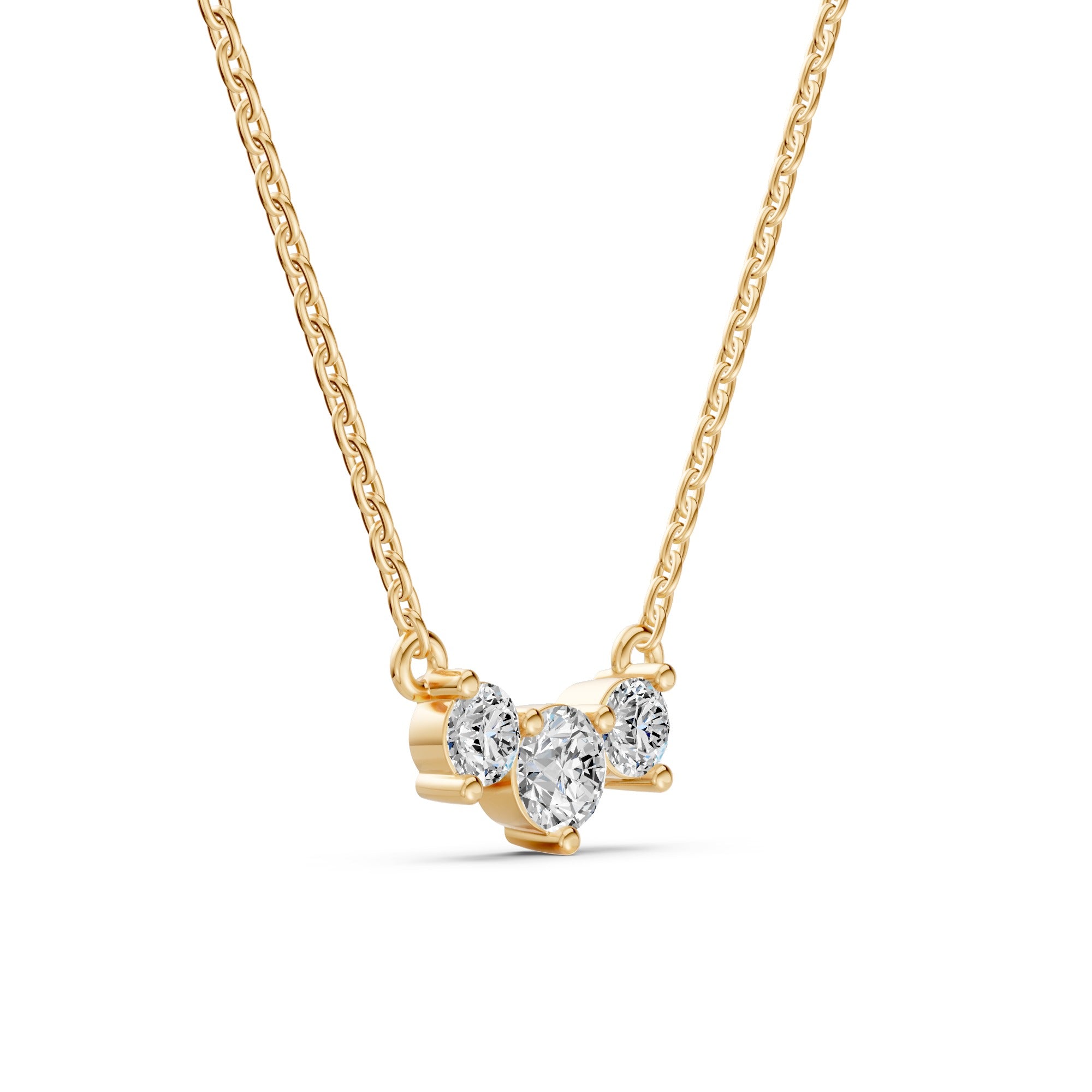 Miracle Triad Diamond Necklace