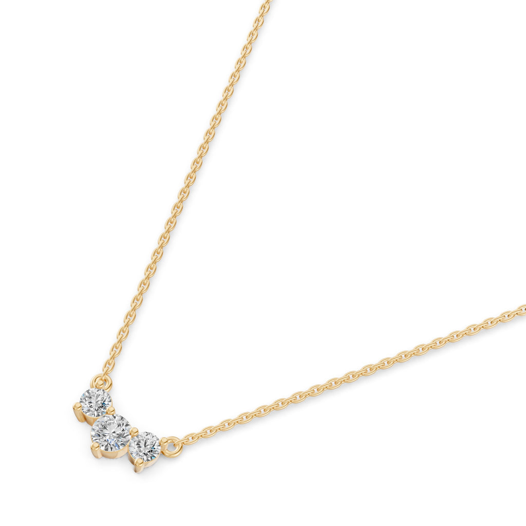 Miracle Triad Diamond Necklace
