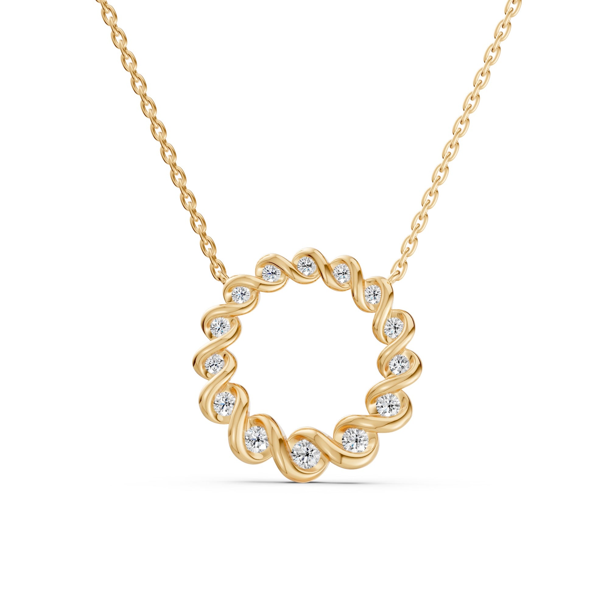 Infinity Rhythm Eternity Diamond Necklace