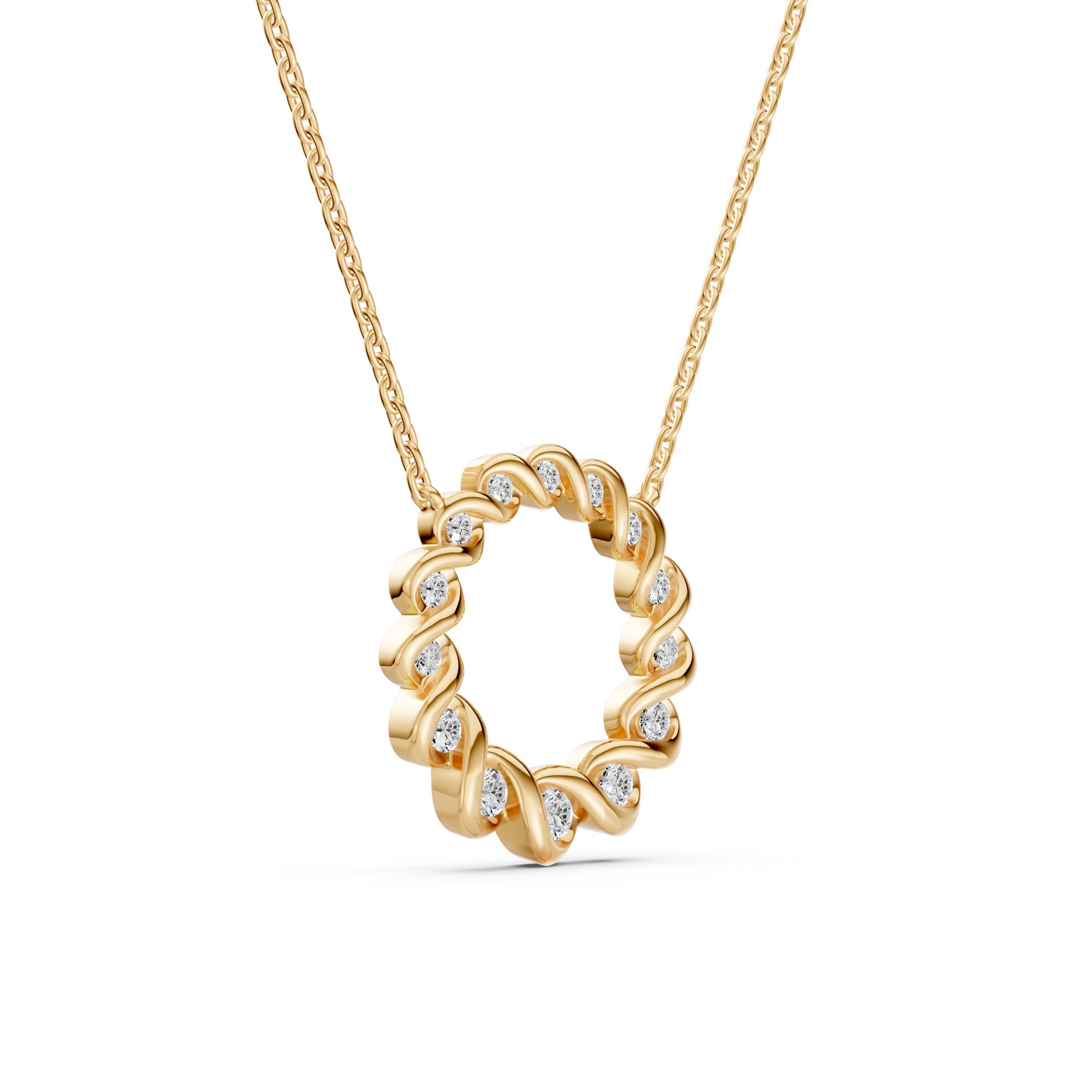 Infinity Rhythm Eternity Diamond Necklace