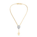 Petal Drop Diamond Lariat Necklace