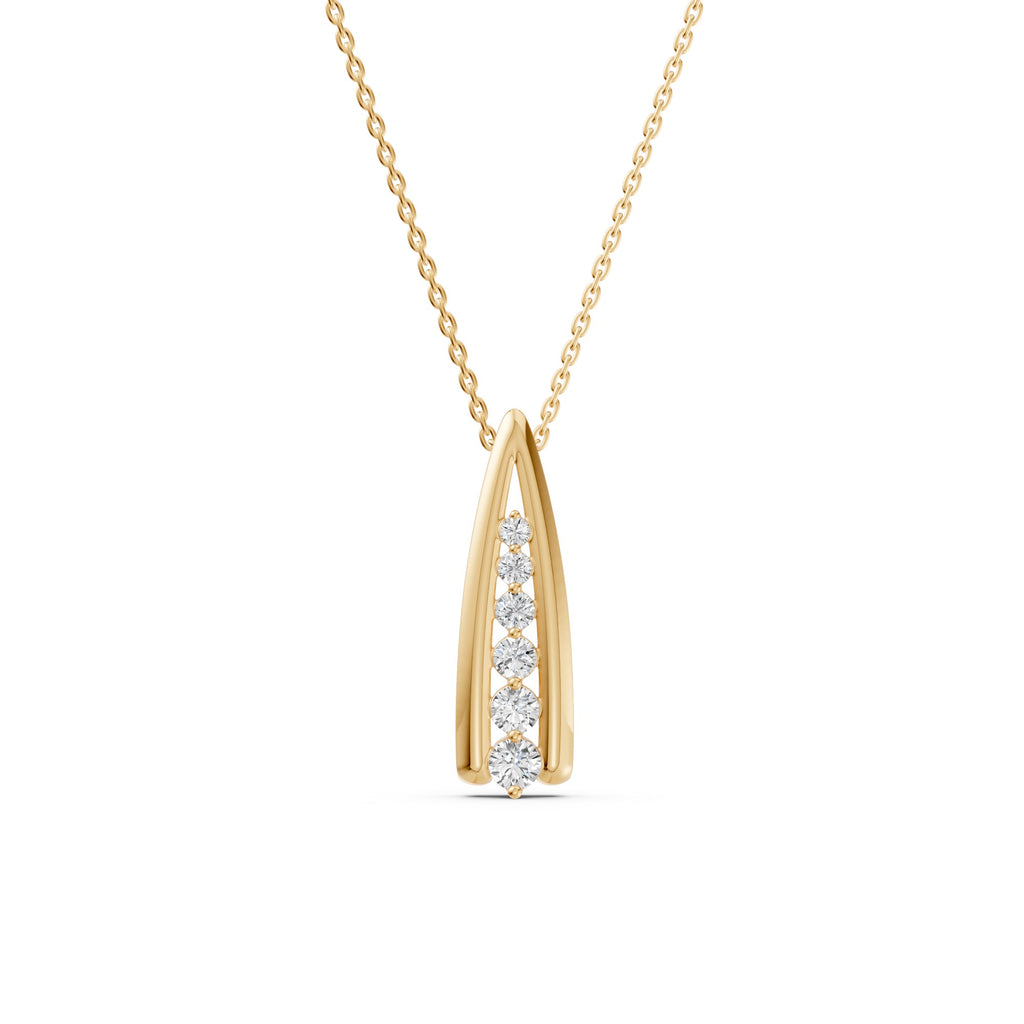 Wishbone Diamond Necklace
