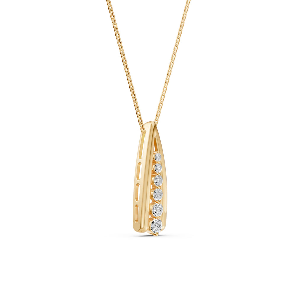 Wishbone Diamond Necklace