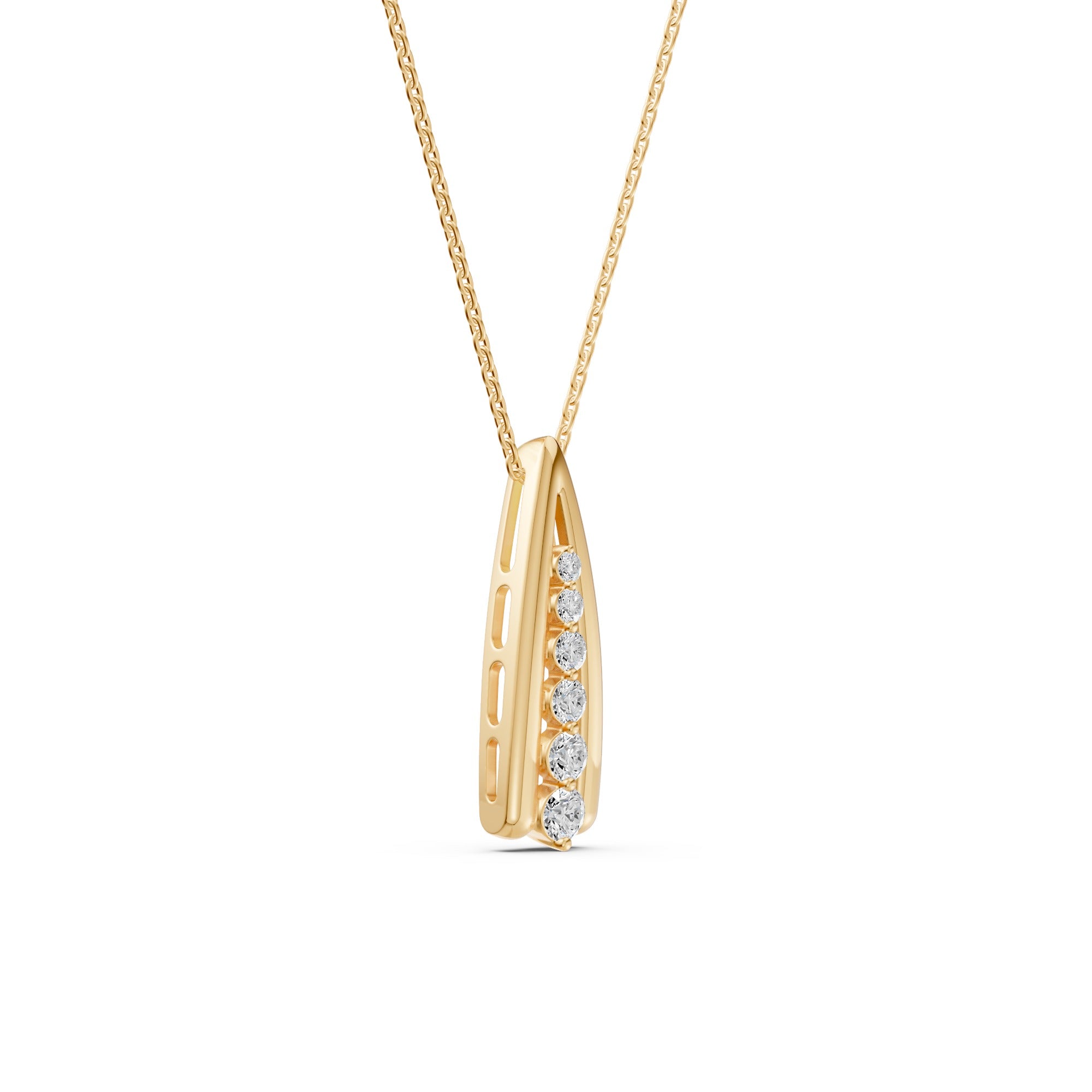Wishbone Diamond Necklace