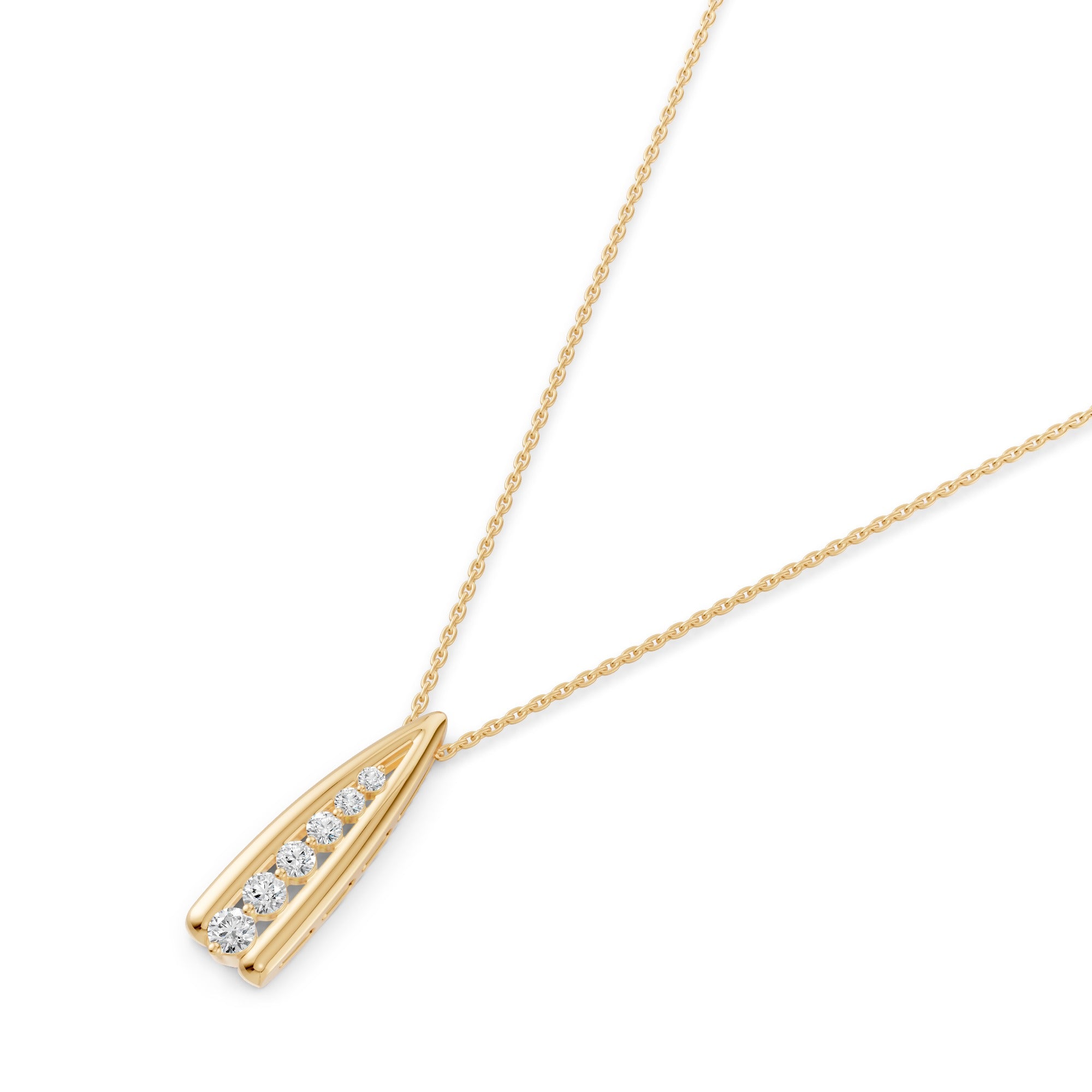 Wishbone Diamond Necklace