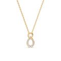 Entwined Pear Diamond Pendant