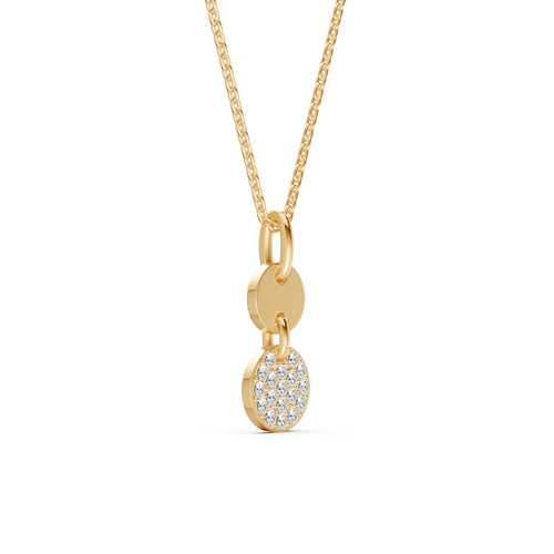 Disc Diamond Pendant