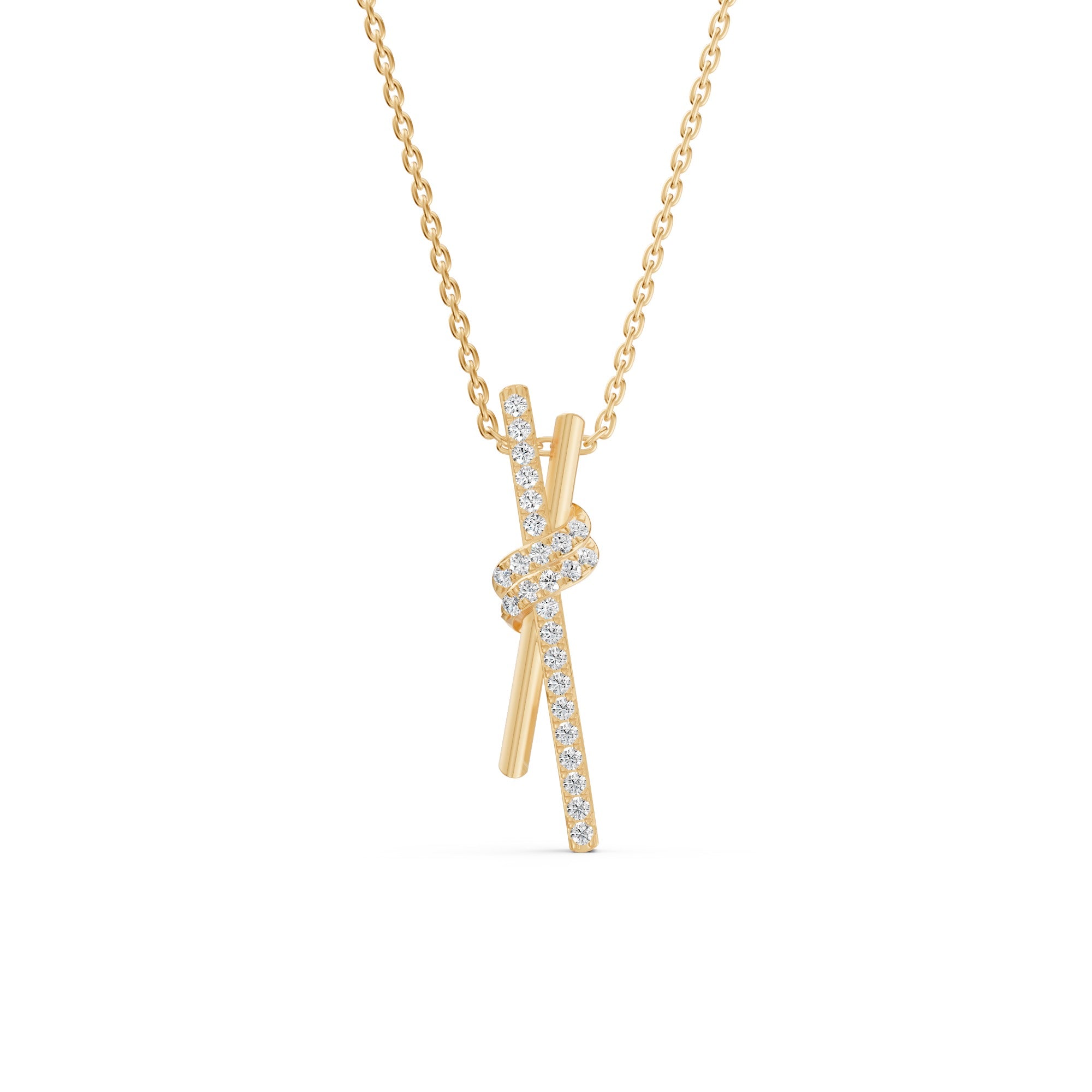 Everlasting Knot Diamond Pendant