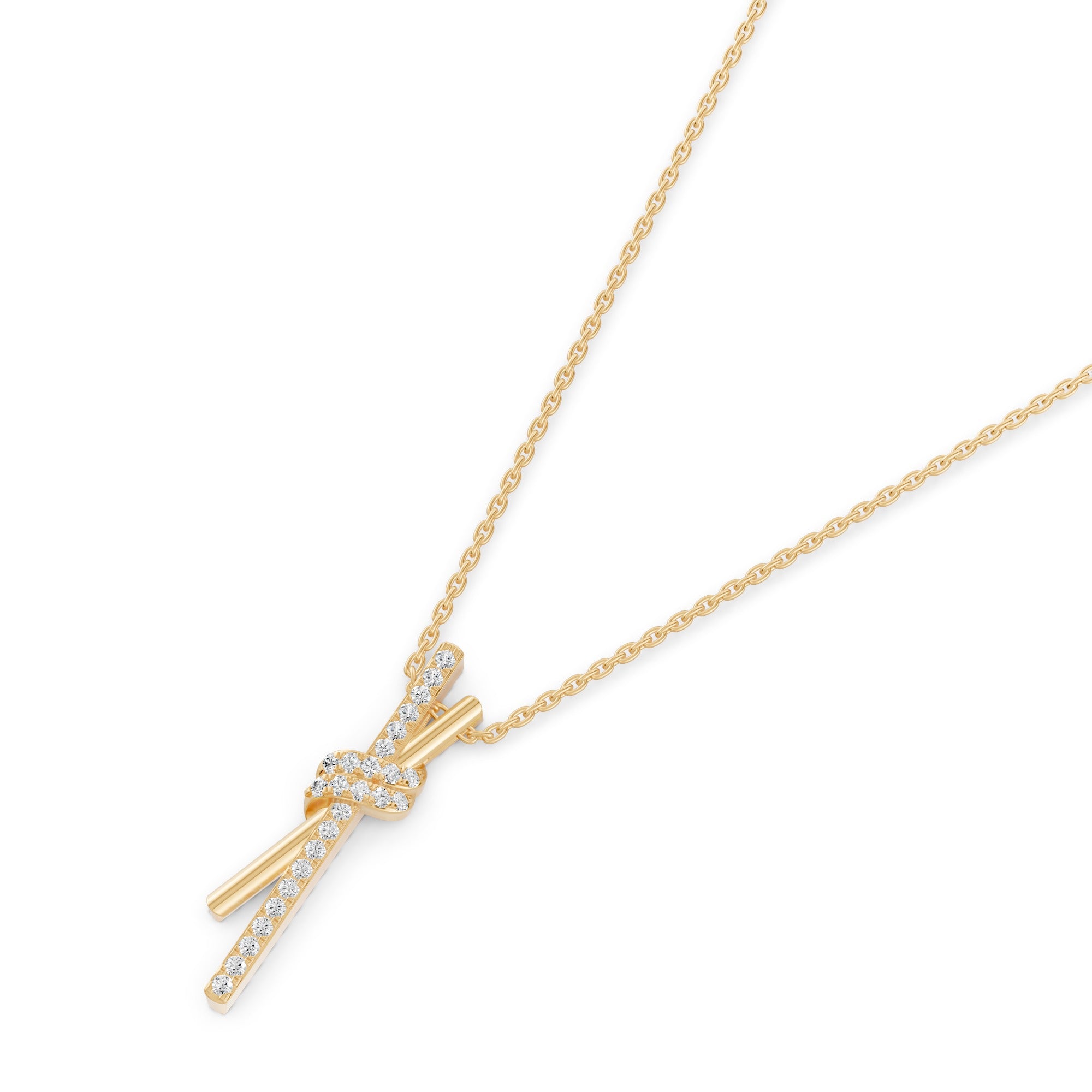 Everlasting Knot Diamond Pendant