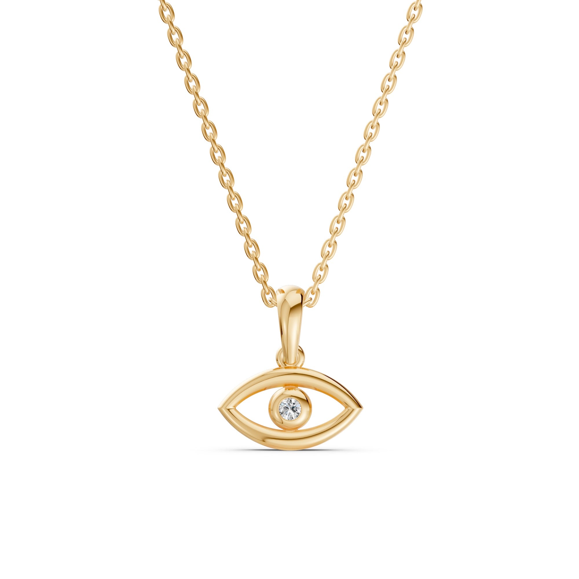 Evil Eye Diamond Pendant